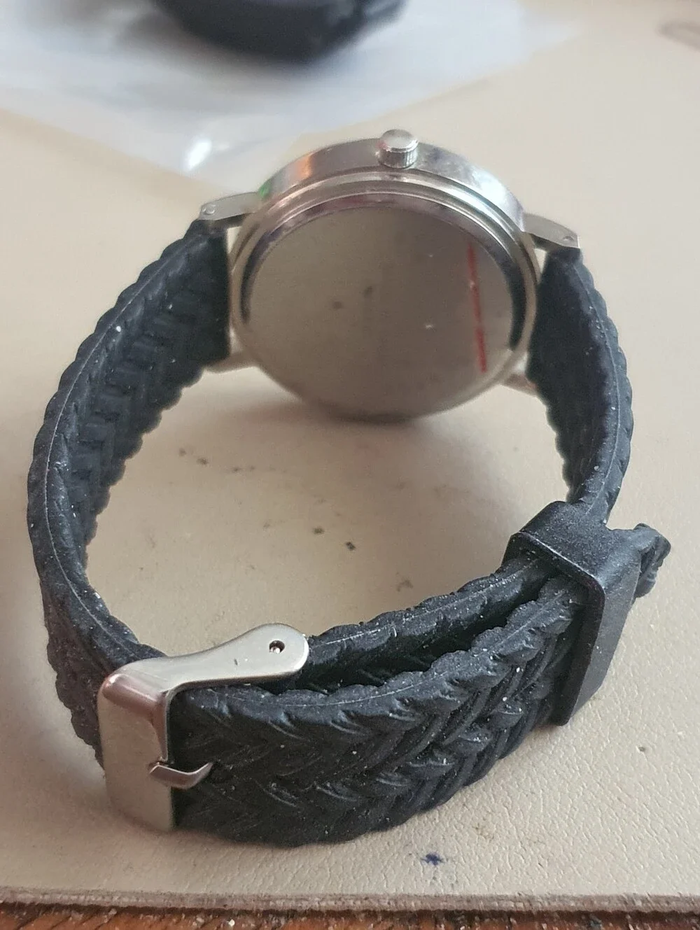 10/$20 MSPCI Silver/White Silicone Men's Watch